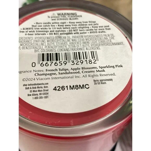 Bath & Body Works “Paris Amour” Emily In Paris Collection Candle Set of 2 - Picture 5 of 6